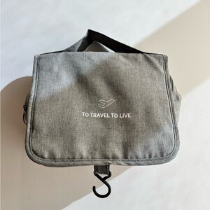 Gray Travel Toiletry Bag